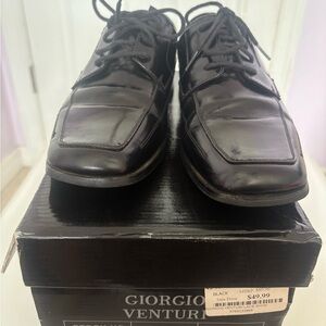 Black Leather Derbys